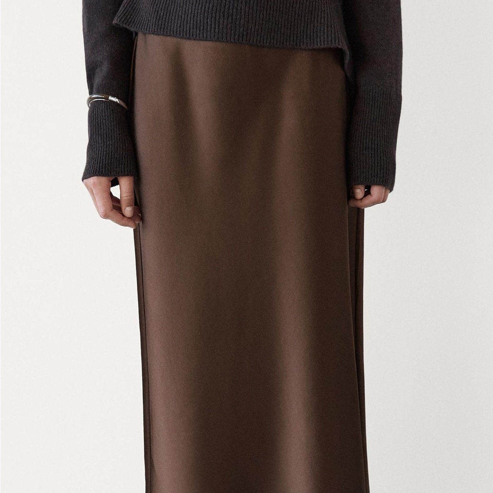 Massimo Dutti Long Satin Skirt *NWT*
